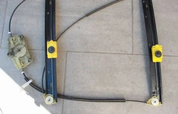 Audi A6 S6 C6 4F Front window lifting mechanism without motor 4F0837462D NE3442