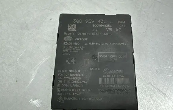 Volkswagen Tiguan Allspace Keyless (KESSY) go control unit/module 3Q0959435L 00037000 27A01146