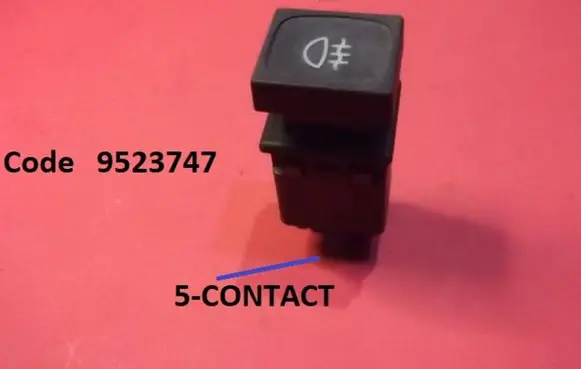 Fog light switch