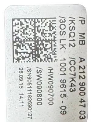 Mercedes-Benz E W212 Wiper speed switch A2129004703 1001961509