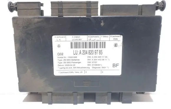 Mercedes-Benz C W204 Other control units/modules