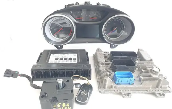 Opel Astra K Engine ECU kit and lock set 55501607 395357783 13514637