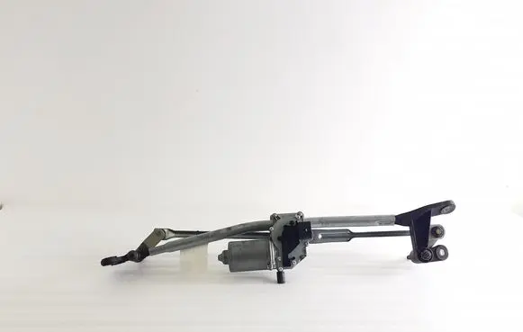 Front wiper linkage and motor