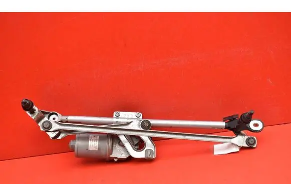 Front wiper linkage and motor