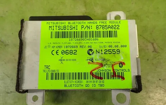 Mitsubishi ASX Bluetooth control unit module 8785A022