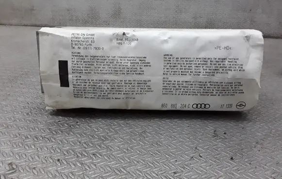 Audi A4 S4 B6 8E 8H Passenger airbag 8E0880204C