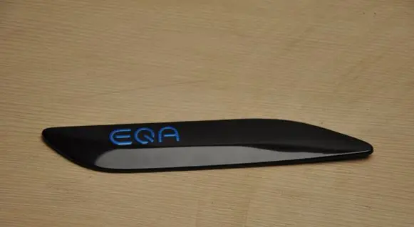 Mercedes-Benz EQA Fender model badge letters 