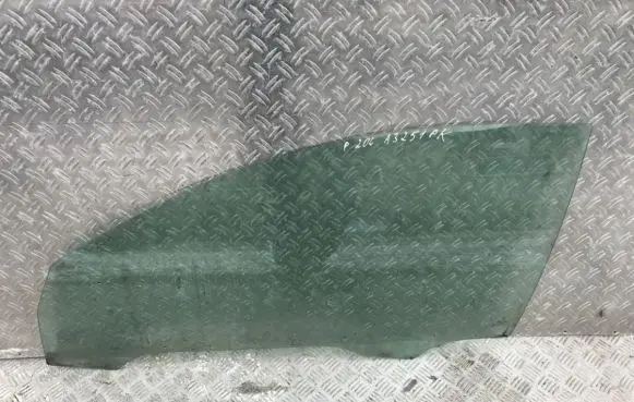 Peugeot 206 Front door window glass four-door