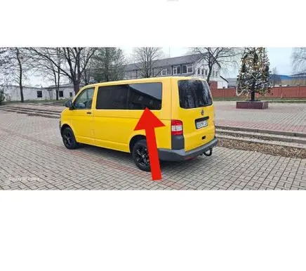 Volkswagen Transporter - Caravelle T5 Sliding door window/glass 43R001495