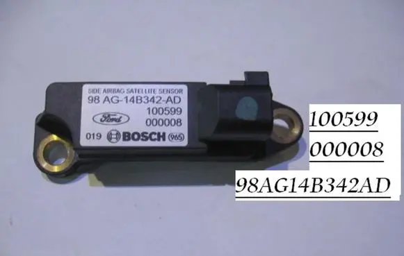 Ford Focus Airbag deployment crash/impact sensor 100599 98AG14B342AD