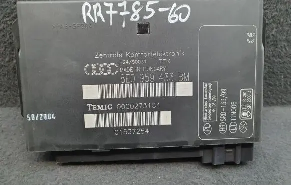 Audi A4 S4 B7 8E 8H Comfort/convenience module 8E0959433BM