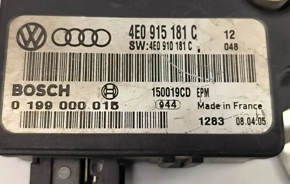 Audi A8 S8 D3 4E Battery control module 4E0915181C 4E0910181C 4F0915181C