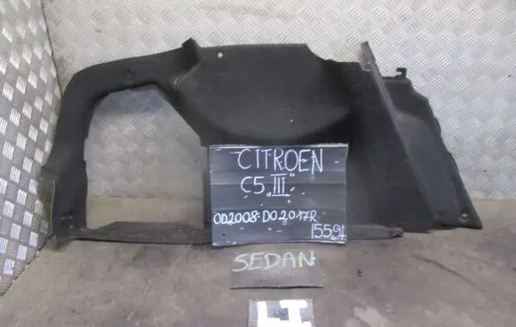 Citroen C5 Trunk/boot lower side trim panel 96554992ZD