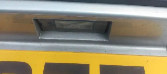 Renault Laguna II Number plate light