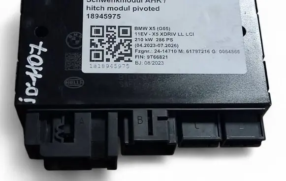 BMW X5 G05 Tow bar trailer control unit/module 5A64D38 63115A64D38