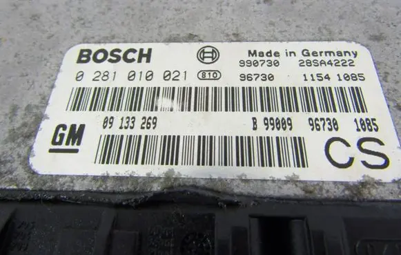 Opel Zafira A Engine control unit/module 0281010021 09133269