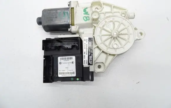 Rear door window regulator with motor