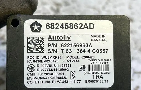 Dodge Challenger Blind spot module 68245862AD 622156963A 3644C0557