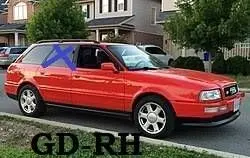 Audi 80 90 S2 B4 Rear door window glass 43R001193