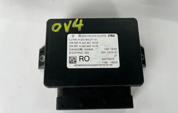 Mercedes-Benz S W222 Hand brake control module A2229002713 A2229021405 A2229011805