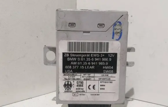 BMW X5 E53 Immobilizer control unit/module 613569419869 613569419859 60837715