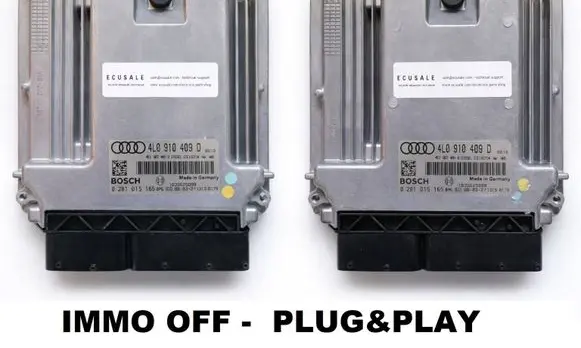 Audi Q7 4L Engine control unit/module 0281015165 4L0910409D