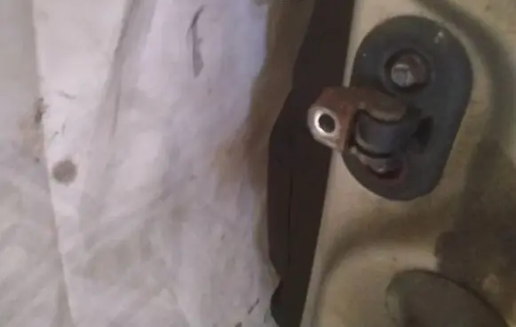Front door check strap stopper