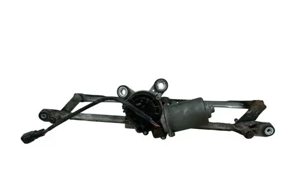 Front wiper linkage and motor