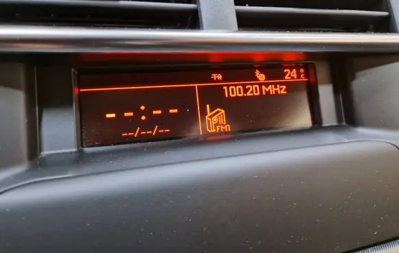 Citroen C4 II Screen/display/small screen 9665334380 NS16333 1953212