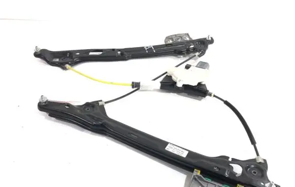 Rear door window regulator with motor
