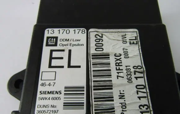 Opel Signum Other control units/modules 13170178