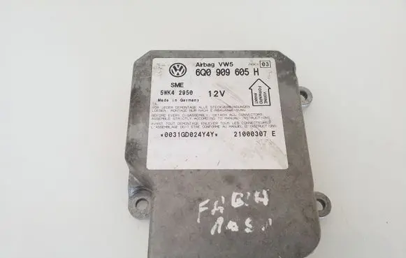 Skoda Fabia Mk1 (6Y) Airbag control unit/module 6Q0909605H 21000307