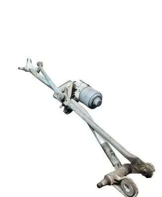 Front wiper linkage and motor