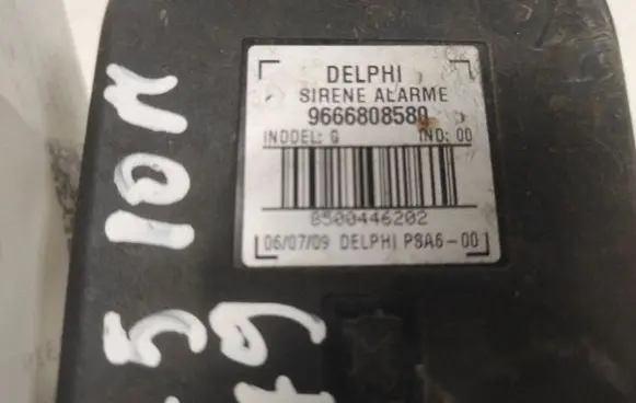 Citroen C5 Alarm system siren 9666808580