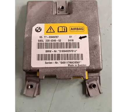 BMW 5 E60 E61 Airbag control unit/module 6940297 S1694029701J 04B117MA2856F