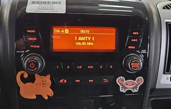 Fiat Ducato Radio/CD/DVD/GPS head unit 07356443500 IMPRK1553349