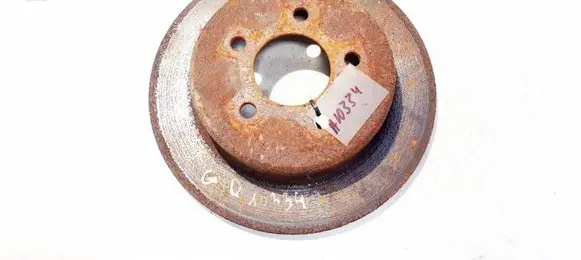 Chrysler Grand Voyager IV Rear brake disc neventiliuojamas