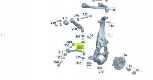 Mercedes-Benz E W214 Front control arm A214
