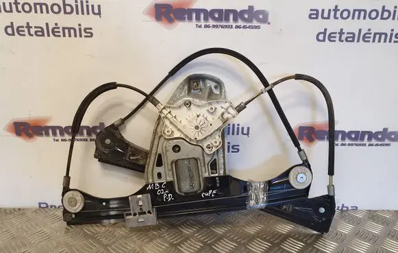Front door window regulator with motor