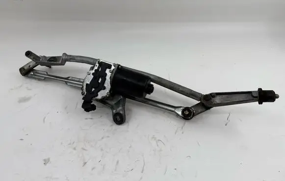 Front wiper linkage and motor