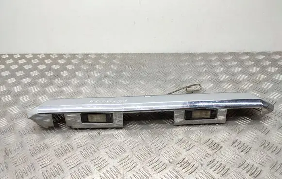 Trunk door license plate light bar