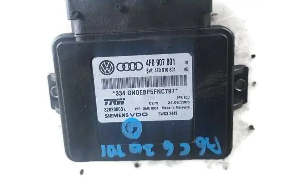 Audi A6 S6 C6 4F Hand brake control module 4F0907801 4F0910801 32620003L