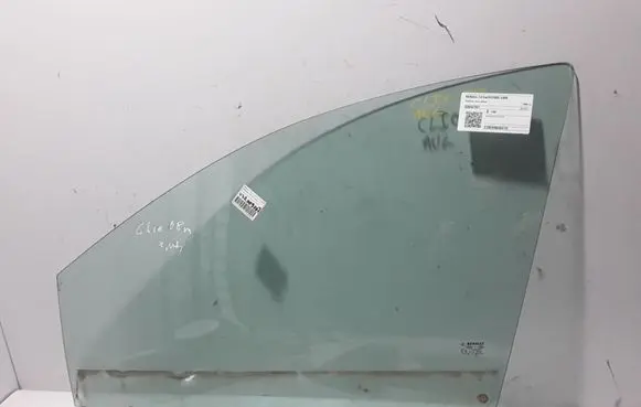 Renault Clio III Front door window/glass (coupe) 8200427621