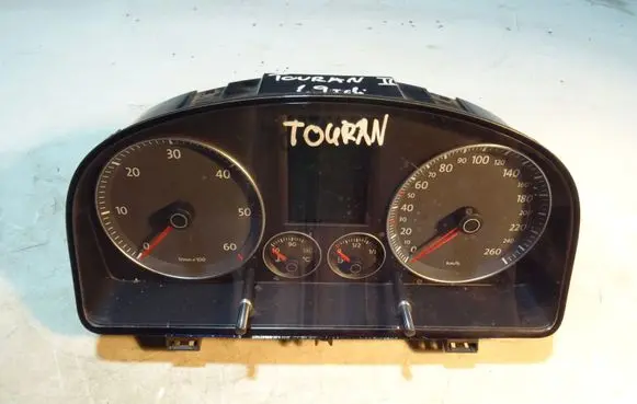 Volkswagen Touran I Speedometer (instrument cluster) 1T0920874A