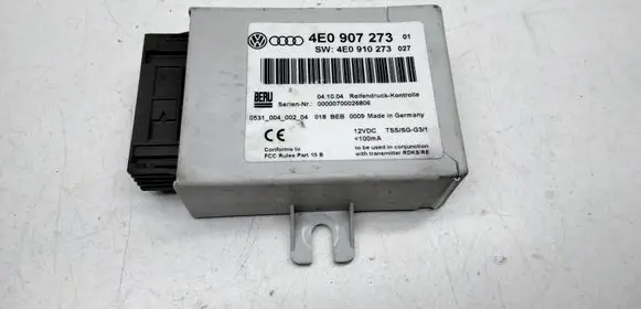 Audi A8 S8 D3 4E Tire pressure control unit 4E0907273