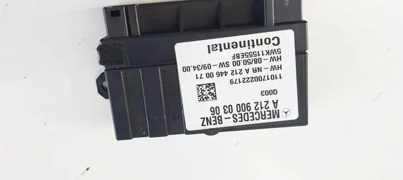 Mercedes-Benz E W212 Fuel pump relay A21290003060 A2129000306