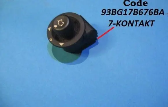 Ford Focus Wing mirror switch 93BG17B676BA
