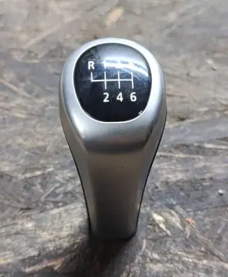 BMW 5 E60 E61 Gear lever shifter trim leather/knob 