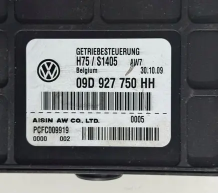Volkswagen Touareg I Gearbox control unit/module 09D927750HH