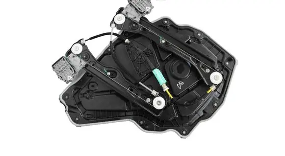 Rear window lifting mechanism without motor